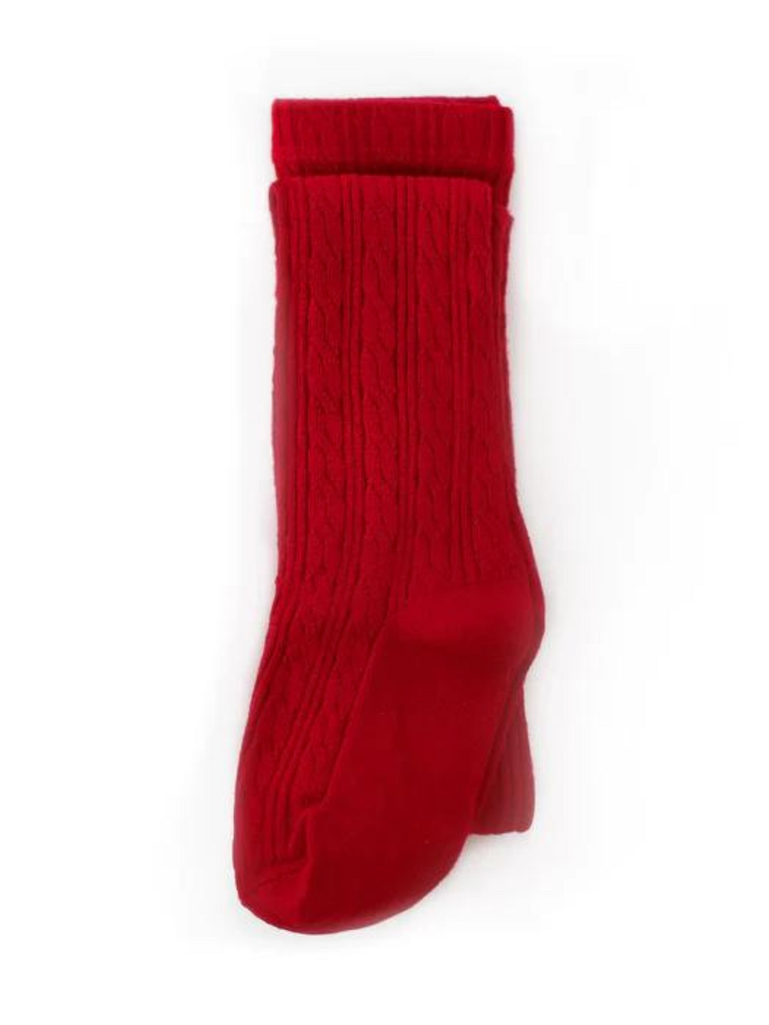 Cherry Cable Knit Tights | Little Stocking Co.