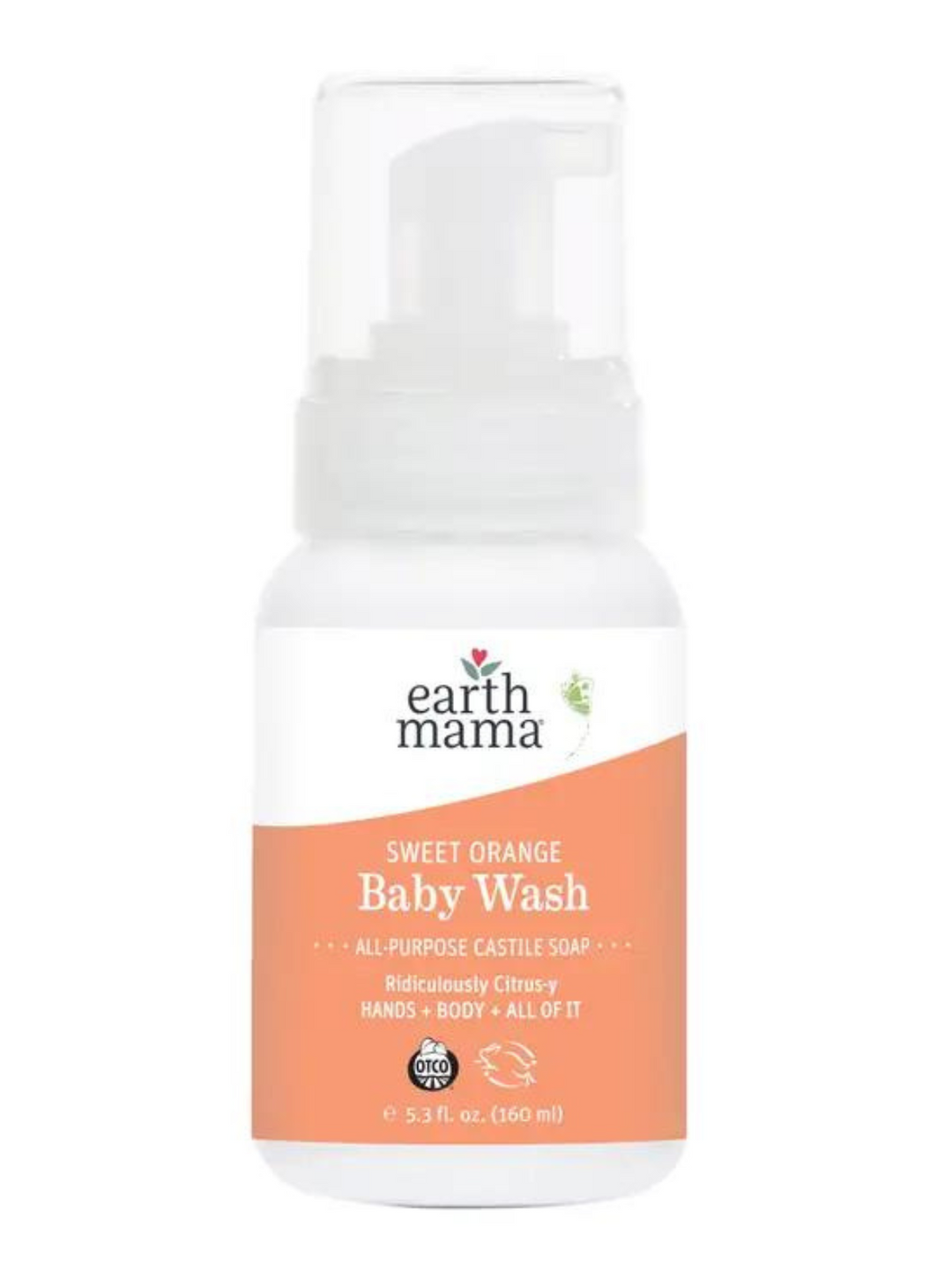 Sweet Orange Castile Baby Wash | Earth Mama Organics
